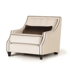 Poltrona classica Istana velluto bianco panna*Mantellassi 1926 Online