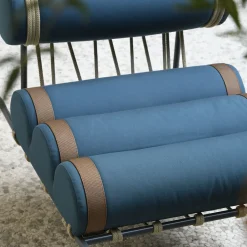 Poltrona da esterno Kylindo blu petrolio*DalMoto Clearance