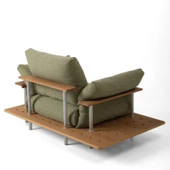 Poltrona da esterno Stand Out verde con tavolino*Mantellassi 1926 Clearance