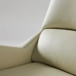 Poltrona da ufficio girevole beige e taupe Sanremo su rotelle*Casa Covre Clearance