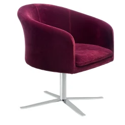 Poltrona Daphne Purple Base in metallo*Sitia Clearance