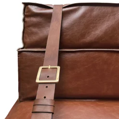 Poltrona Docker in pelle marrone cognac*DLA Design Lab Clearance