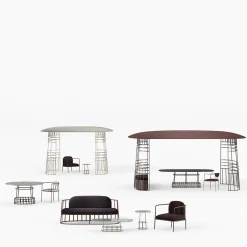 Poltrona Dolmen Brown di Margherita Rui*Dante Negro New