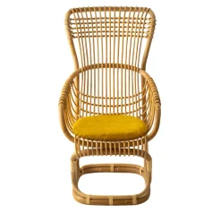 Poltrona Eden in Canna di Manao e Manila con Cuscino*Mila Maurizi Best