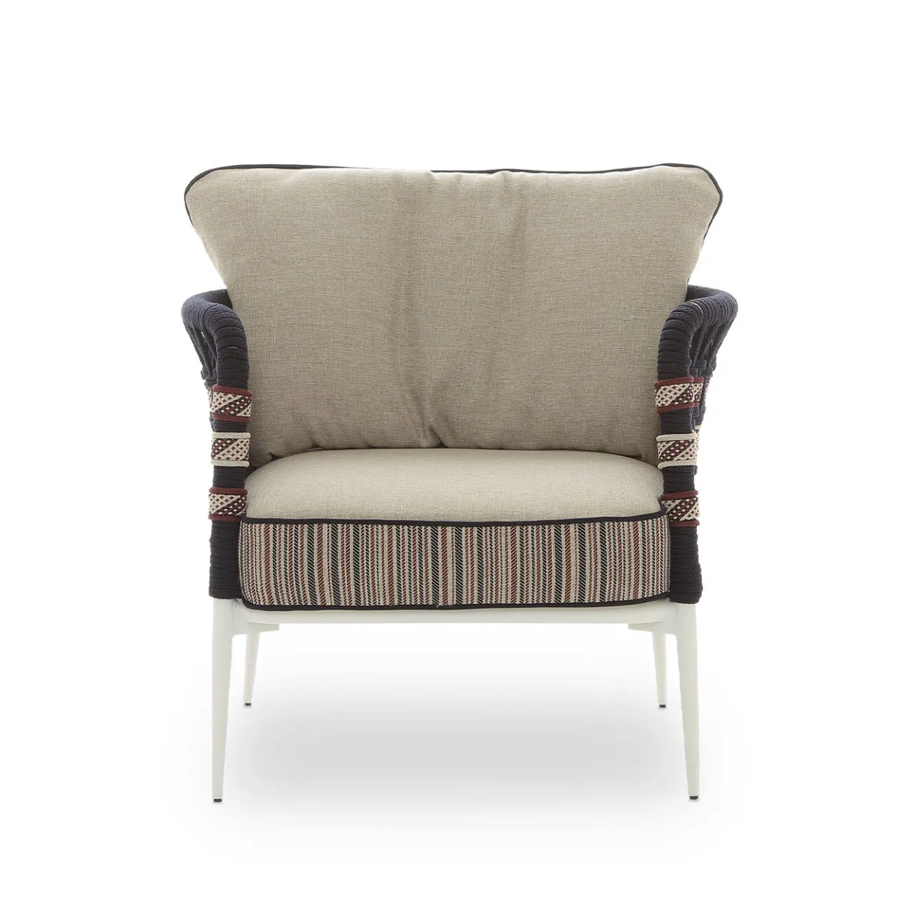 Poltrona Eva a corde orizzontali per esterni di Antonio Marras*Nodo Italia Hot