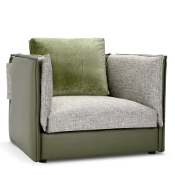 Poltrona Foy Morbida Verde di Baldessari & Baldessari*Domingo Salotti Best