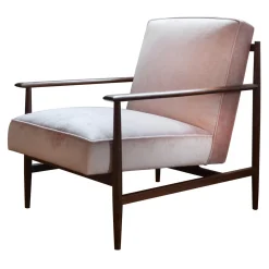 Poltrona Gaia in Velluto Rosa*mg12 by Monica Geronimi Online