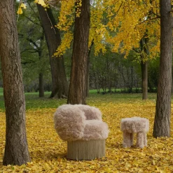 Poltrona girevole Cachemire Fur Pirouette di Lorenza Bozzoli*Lorenza Bozzoli Couture Online