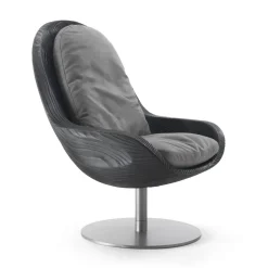 Poltrona girevole Creus Black di Pininfarina*Riva 1920 Discount