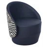 Poltrona girevole Kiros Ohr zebrata*Real Piel Online