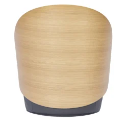 Poltrona girevole Ohr Oak Black*Real Piel New