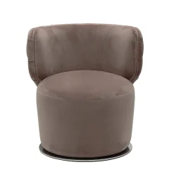 Poltrona girevole Seattle Brown*Living Couture Hot