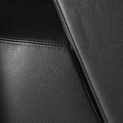 Poltrona girevole Spritz in pelle nera di Lorenza Bozzoli*Ghidini 1961 Sale