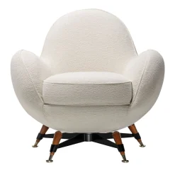 Poltrona imbottita Mercury bianca*Visionnaire Best