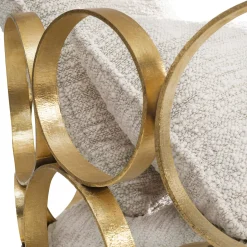 Poltrona in ottone dorato Astro di Galleria Flair Firenze*Non Solo Luce Online