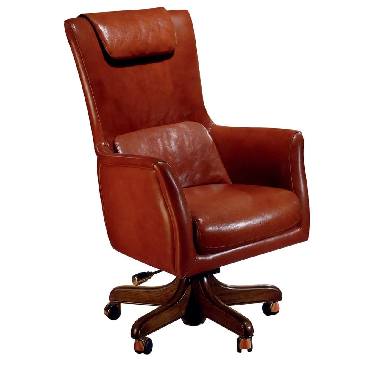 Poltrona in pelle marrone*Marzorati Hot