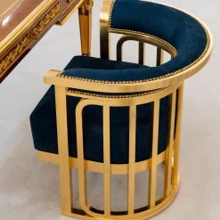 Poltrona in velluto blu*CG Capelletti Discount