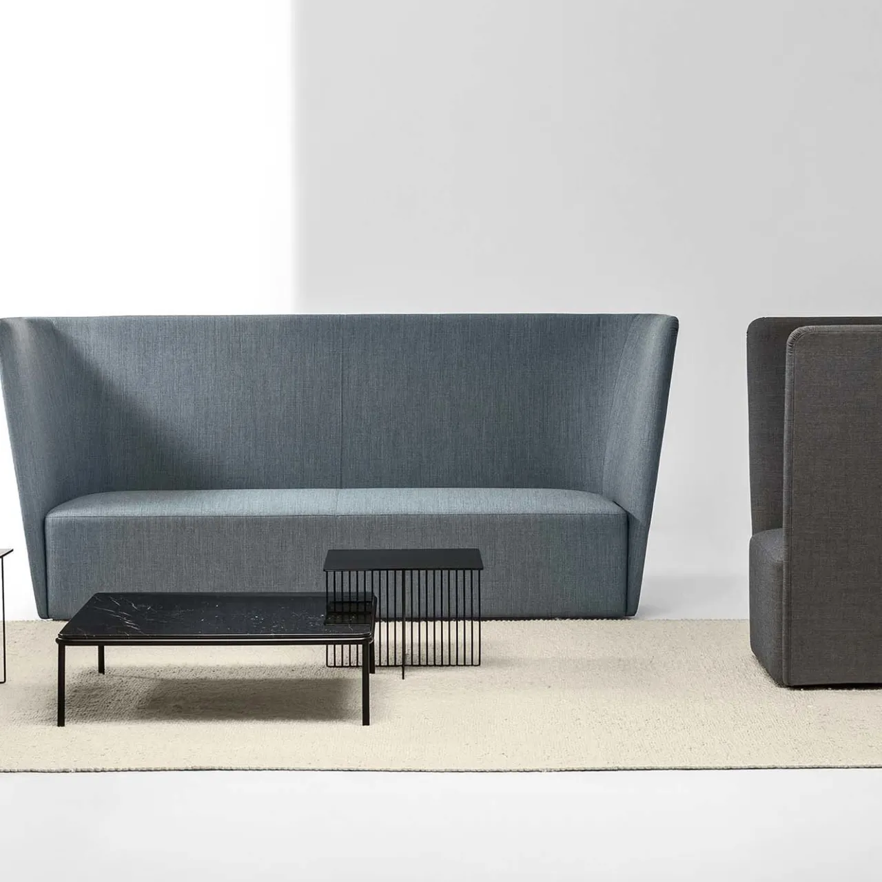 Poltrona in velluto grigio*La Cividina Best