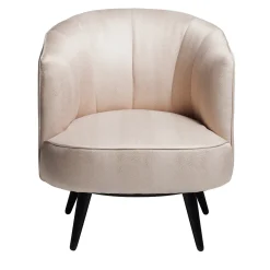 Poltrona Lounge 1650 Cordi in Pelle Rosa Chiaro*Vibieffe Online