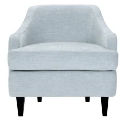 Poltrona Lounge Nor Azzurro Chiaro con Gambe in Legno*Domingo Salotti Outlet