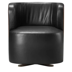 Poltrona Lounge Spritz In Pelle Nera Di Lorenza Bozzoli*Ghidini 1961 New