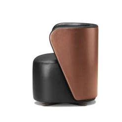 Poltrona Lounge Spritz In Pelle Nera Di Lorenza Bozzoli*Ghidini 1961 New