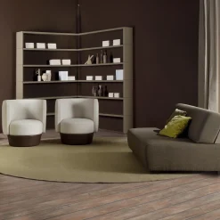 Poltrona Margot in pelle beige*Casa Covre