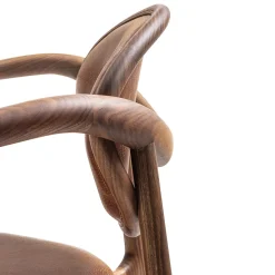 Poltrona Marlena in Pelle e Legno*Enrico Pellizzoni Outlet