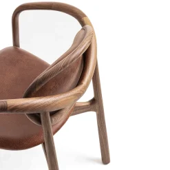 Poltrona Marlena in Pelle e Legno*Enrico Pellizzoni Outlet