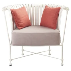 Poltrona Molle Bianca in acciaio inox*Officina Ciani Hot