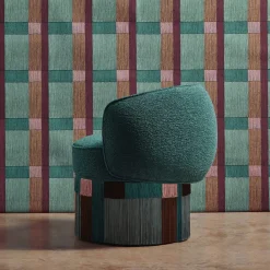 Poltrona Pirouette Clu Swivel Geo Wien di Lorenza Bozzoli*Lorenza Bozzoli Couture Outlet