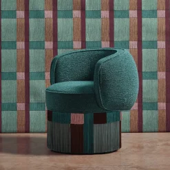 Poltrona Pirouette Clu Swivel Geo Wien di Lorenza Bozzoli*Lorenza Bozzoli Couture Outlet