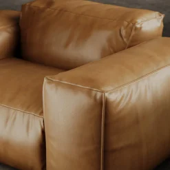 Poltrona Rencontre Moi in pelle marrone*Giopagani Online