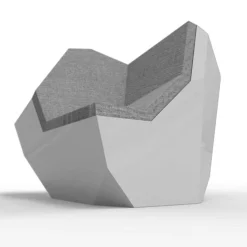 Poltrona Rolling Stone grigia del XXI secolo*[1+2=8] Outlet