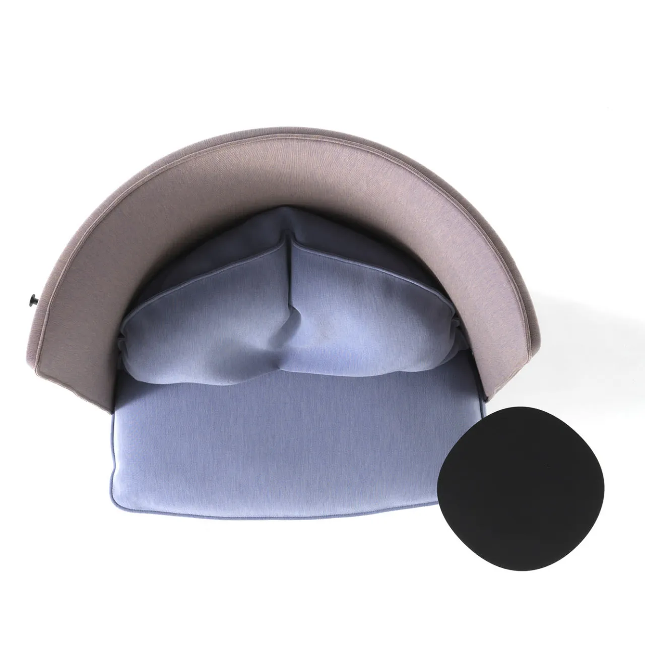 Poltrona Roma284 multicolore con tavolino da caffè*Sitia Hot