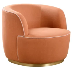 Poltrona Rotonda Arancione Cipria*Softhouse