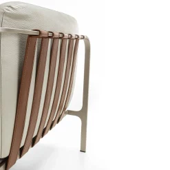 Poltrona Sydney in Pelle Bianca*Enrico Pellizzoni Discount