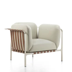 Poltrona Sydney in Pelle Bianca*Enrico Pellizzoni Discount