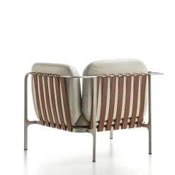 Poltrona Sydney in Pelle Bianca*Enrico Pellizzoni Discount