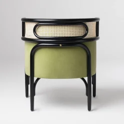 Poltrona Targa Petit in velluto verde di GamFratesi*Gebrüder Thonet Vienna GmbH (GTV) – Wiener GTV Design Outlet