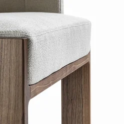 Poltrona Tofane bianco e noce*Durame