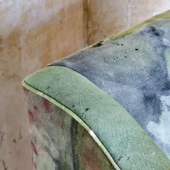 Poltrona Verde e Grigia Collezione Bisanzio*ROU Materiaal Clearance