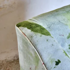 Poltrona Verde e Grigia Collezione Bisanzio*ROU Materiaal Clearance