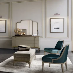 Poltrona verde petrolio*A.R. Arredamenti Sale