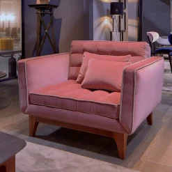 Poltrona Yvan viola*Chelini