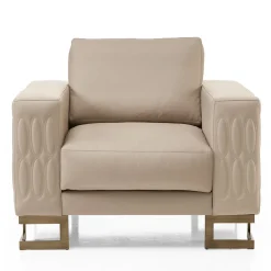 Poltrona Zaffiro Square-Based Beige*Franco Bianchini Outlet