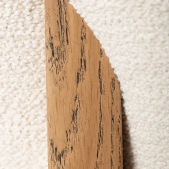 Poltrona Zeta bianco sporco con telaio in rovere*Mantellassi 1926 Clearance