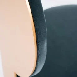 pop gray velvet and satin brass metal chair*Secolo Sale