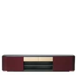 Porta TV Kota in frassino amaranto e moka*Black Tie New