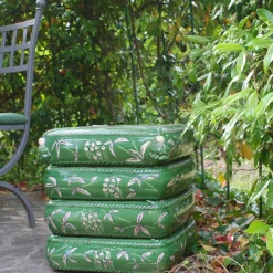 Pouf a 4 cuscini in ceramica verde*Ceramiche Ceccarelli Hot